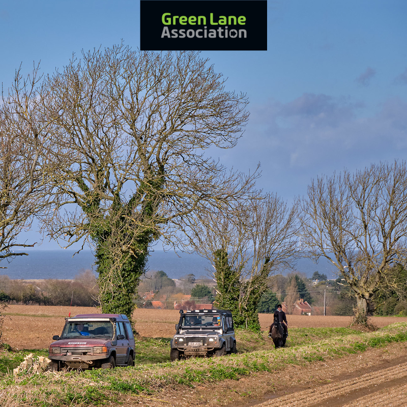 Recreational driving of vehicles and riding of horses in the countryside